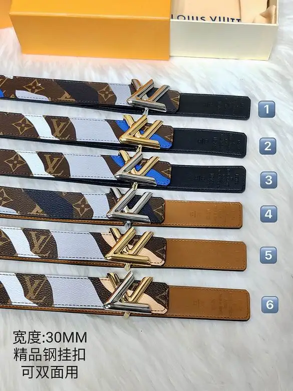 LV Belt 30mmX95-110cm 7D18